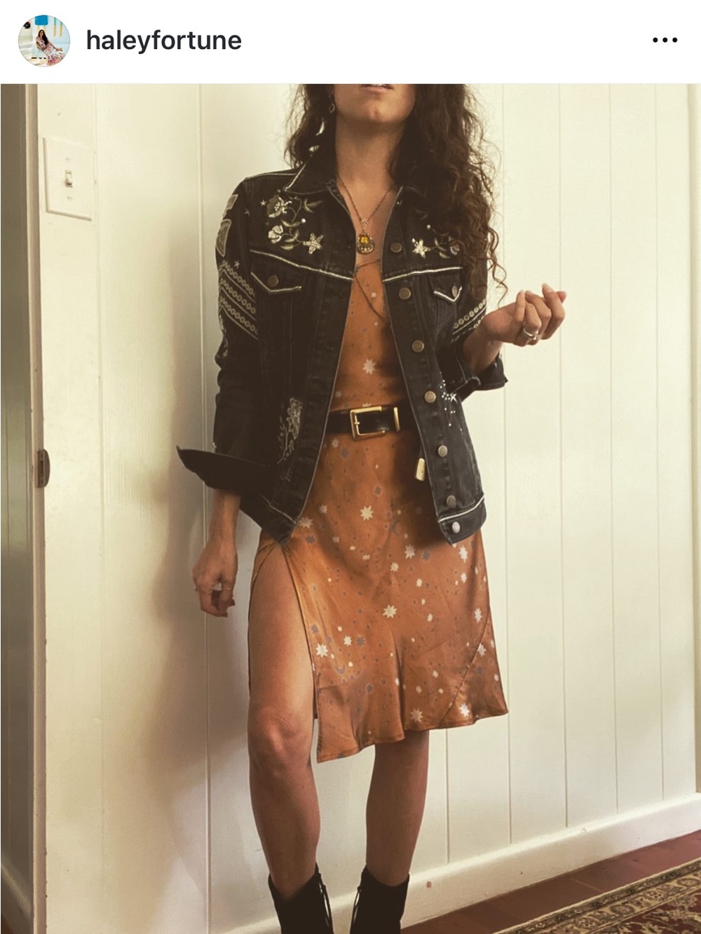 Silk Celestial Slip Midi Dress
